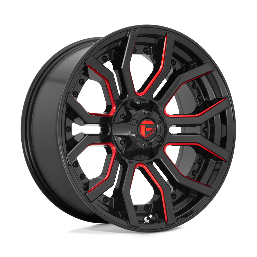 FUEL l RAGE Model D712 GLOSS BLACK RED TINTED CLEAR