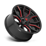 FUEL l RAGE Model D712 GLOSS BLACK RED TINTED CLEAR