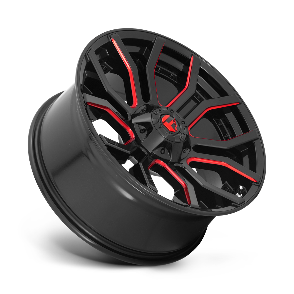 FUEL l RAGE Model D712 GLOSS BLACK RED TINTED CLEAR