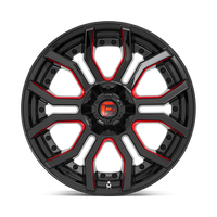 FUEL l RAGE Model D712 GLOSS BLACK RED TINTED CLEAR