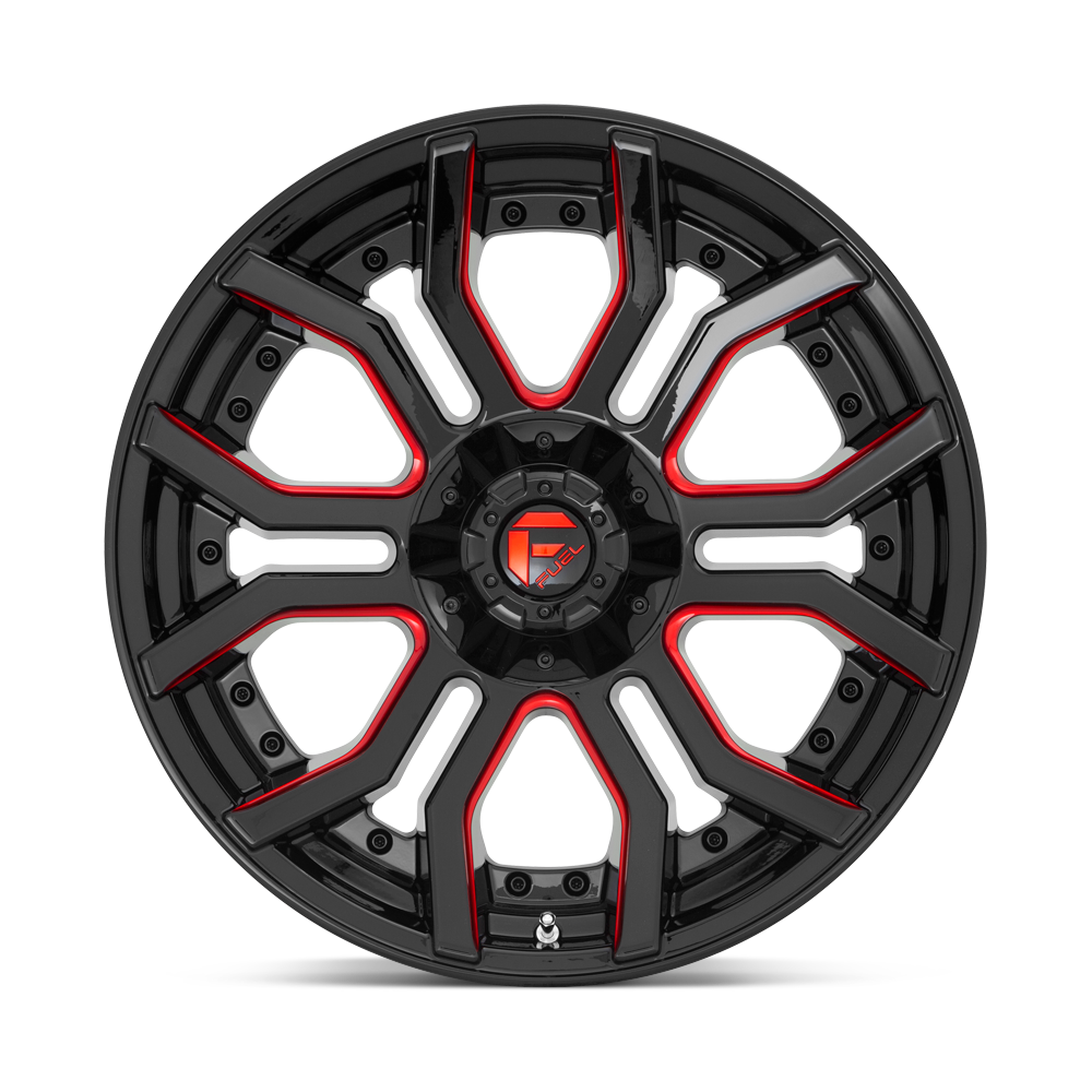 FUEL l RAGE Model D712 GLOSS BLACK RED TINTED CLEAR