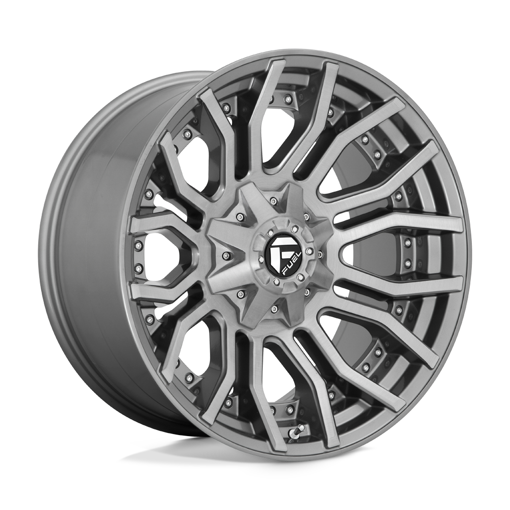 FUEL l RAGE Model D713 BRUSHED GUN METAL TINTED CLEAR