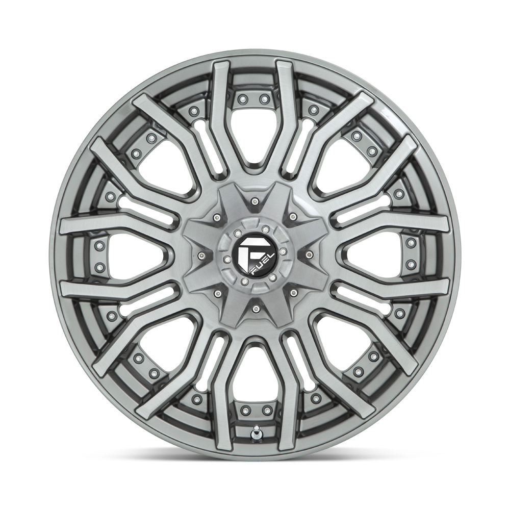 FUEL l RAGE Model D713 BRUSHED GUN METAL TINTED CLEAR