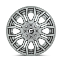 FUEL l RAGE PLATINUM Model D713 BRUSHED GUN METAL TINTED CLEAR