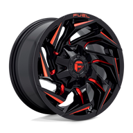 FUEL l REACTION Model D755 GLOSS BLACK MILLED W/ RED TINT