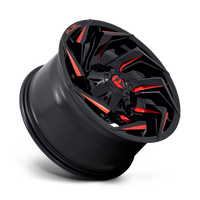 FUEL l REACTION Model D755 GLOSS BLACK MILLED W/ RED TINT