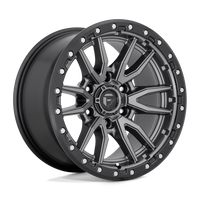 FUEL l REBEL Model D680 MATTE GUNMETAL BLACK BEAD RING