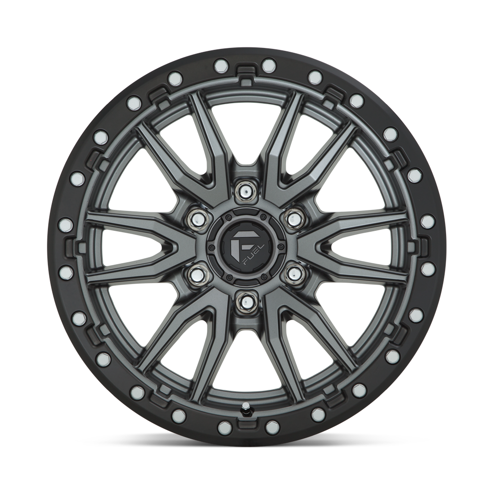 FUEL l REBEL Model D680 MATTE GUNMETAL BLACK BEAD RING