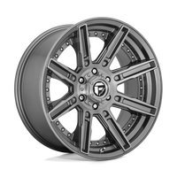 FUEL l ROGUE Model D710 PLATINUM BRUSHED GUN METAL TINTED CLEAR