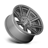 FUEL l ROGUE Model D710 PLATINUM BRUSHED GUN METAL TINTED CLEAR