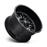 FUEL l STROKE Model D611 GLOSS BLACK MILLED