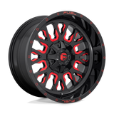 FUEL l STROKE Model D612 GLOSS BLACK RED TINTED CLEAR