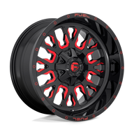 FUEL l STROKE Model D612 GLOSS BLACK RED TINTED CLEAR