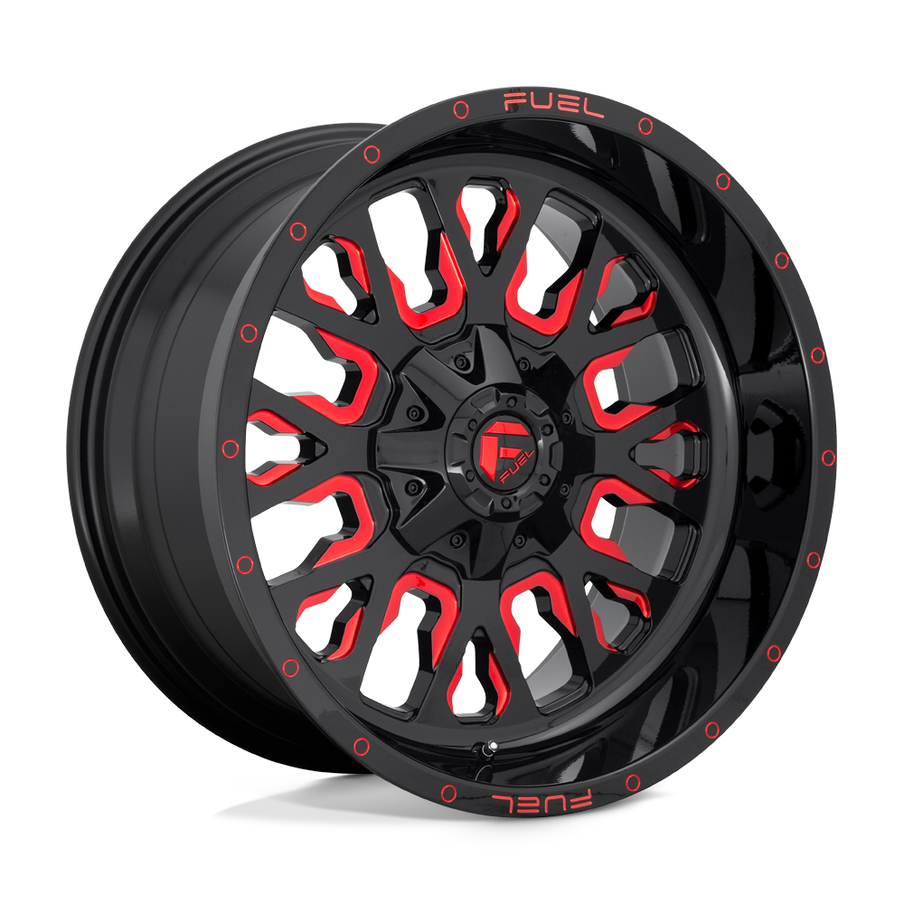 FUEL l STROKE Model D612 GLOSS BLACK RED TINTED CLEAR