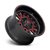 FUEL l STROKE Model D612 GLOSS BLACK RED TINTED CLEAR