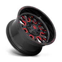 FUEL l STROKE Model D612 GLOSS BLACK RED TINTED CLEAR