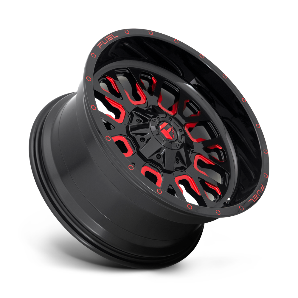 FUEL l STROKE Model D612 GLOSS BLACK RED TINTED CLEAR