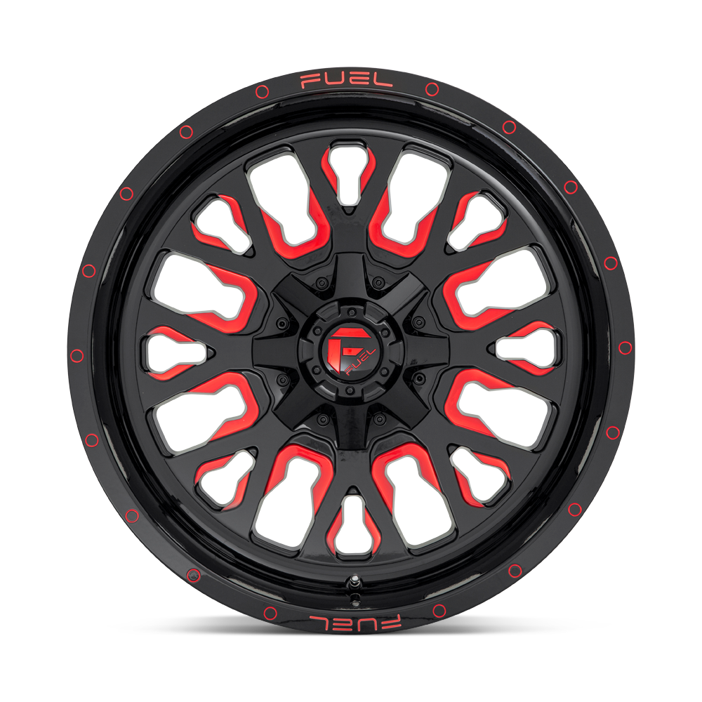 FUEL l STROKE Model D612 GLOSS BLACK RED TINTED CLEAR