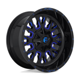FUEL l STROKE Model D645 GLOSS BLACK BLUE TINTED CLEAR