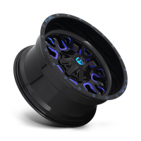 FUEL l STROKE Model D645 GLOSS BLACK BLUE TINTED CLEAR