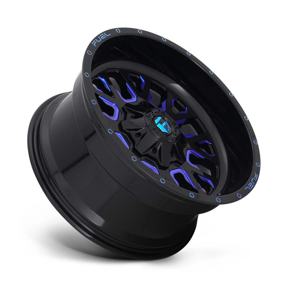 FUEL l STROKE Model D645 GLOSS BLACK BLUE TINTED CLEAR