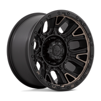 FUEL l TRACTION Model D824 MATTE BLACK W DOUBLE DARK TINT