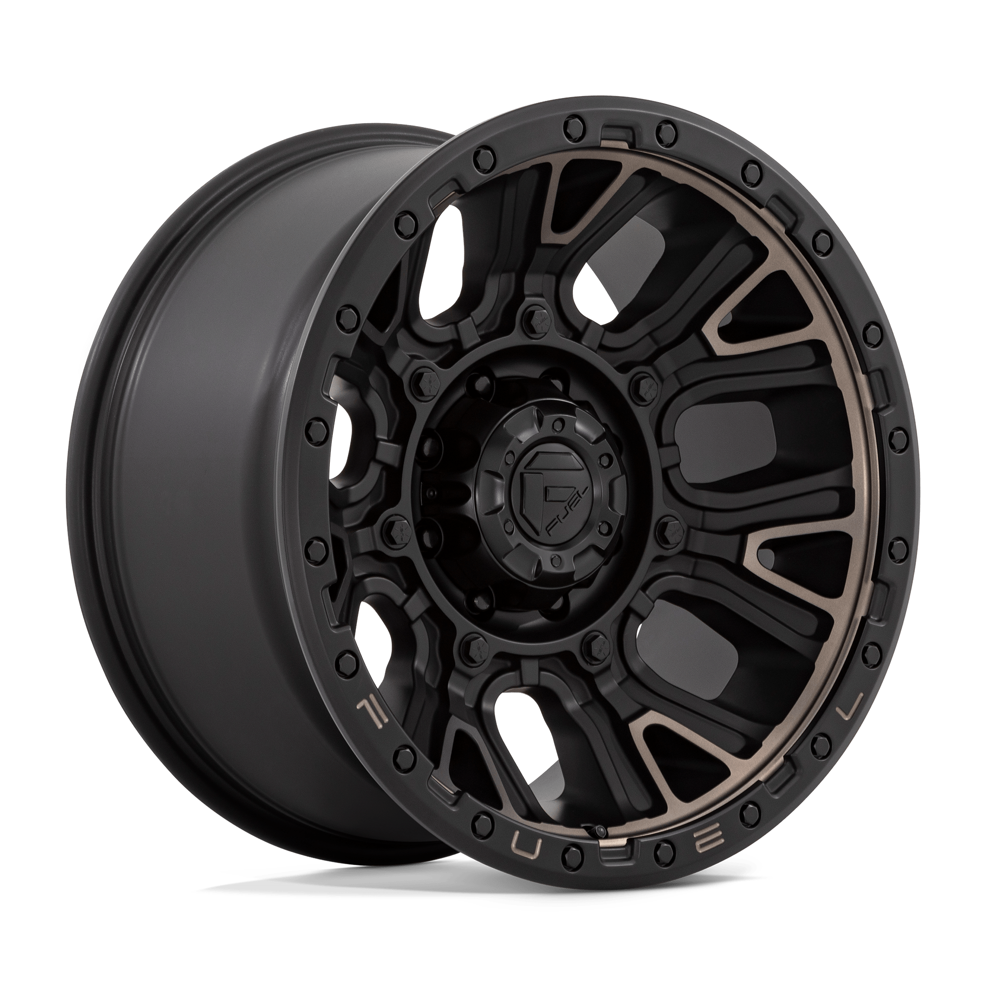 FUEL l TRACTION Model D824 MATTE BLACK W DOUBLE DARK TINT