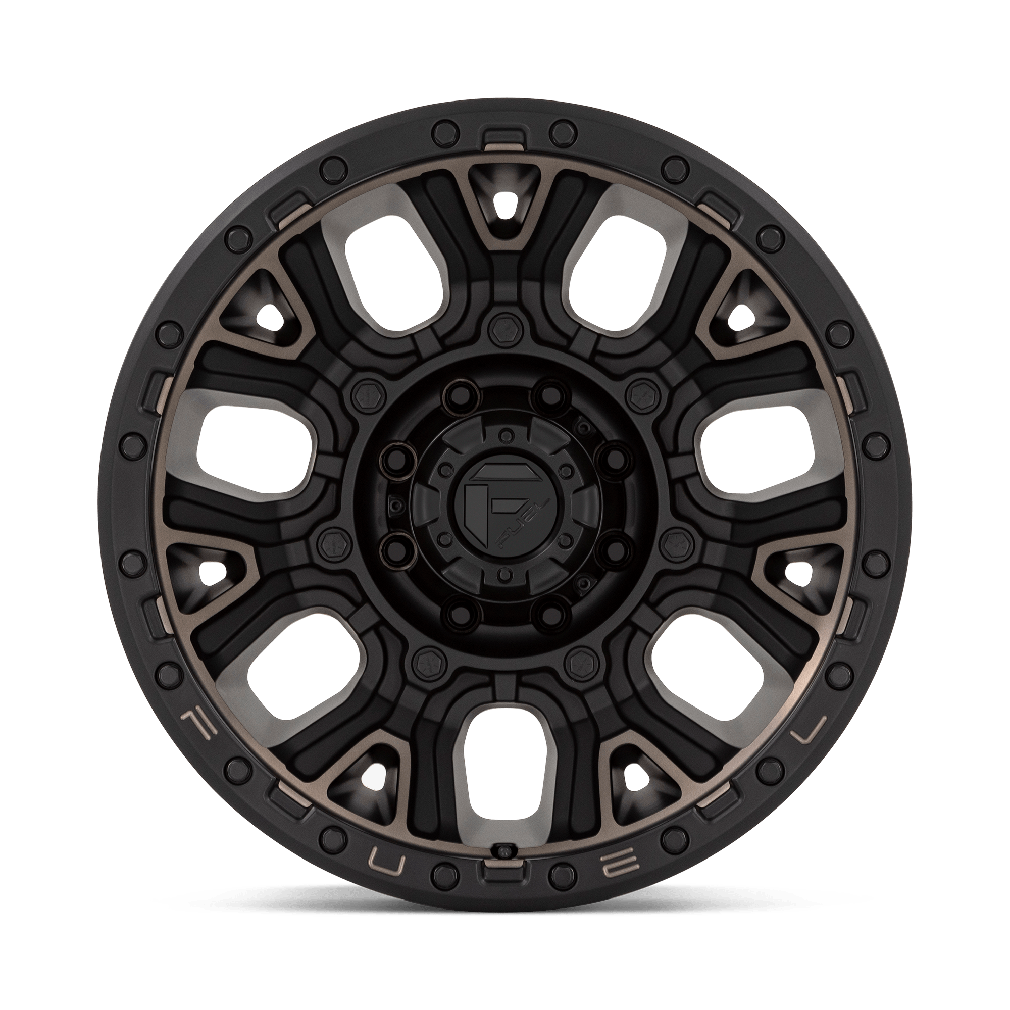 FUEL l TRACTION Model D824 MATTE BLACK W DOUBLE DARK TINT