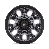 FUEL l TRACTION Model D825 MATTE GUNMETAL W/ BLACK RING