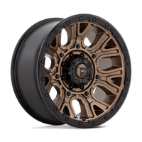 FUEL l TRACTION Model D826 MATTE BRONZE W/ BLACK RING