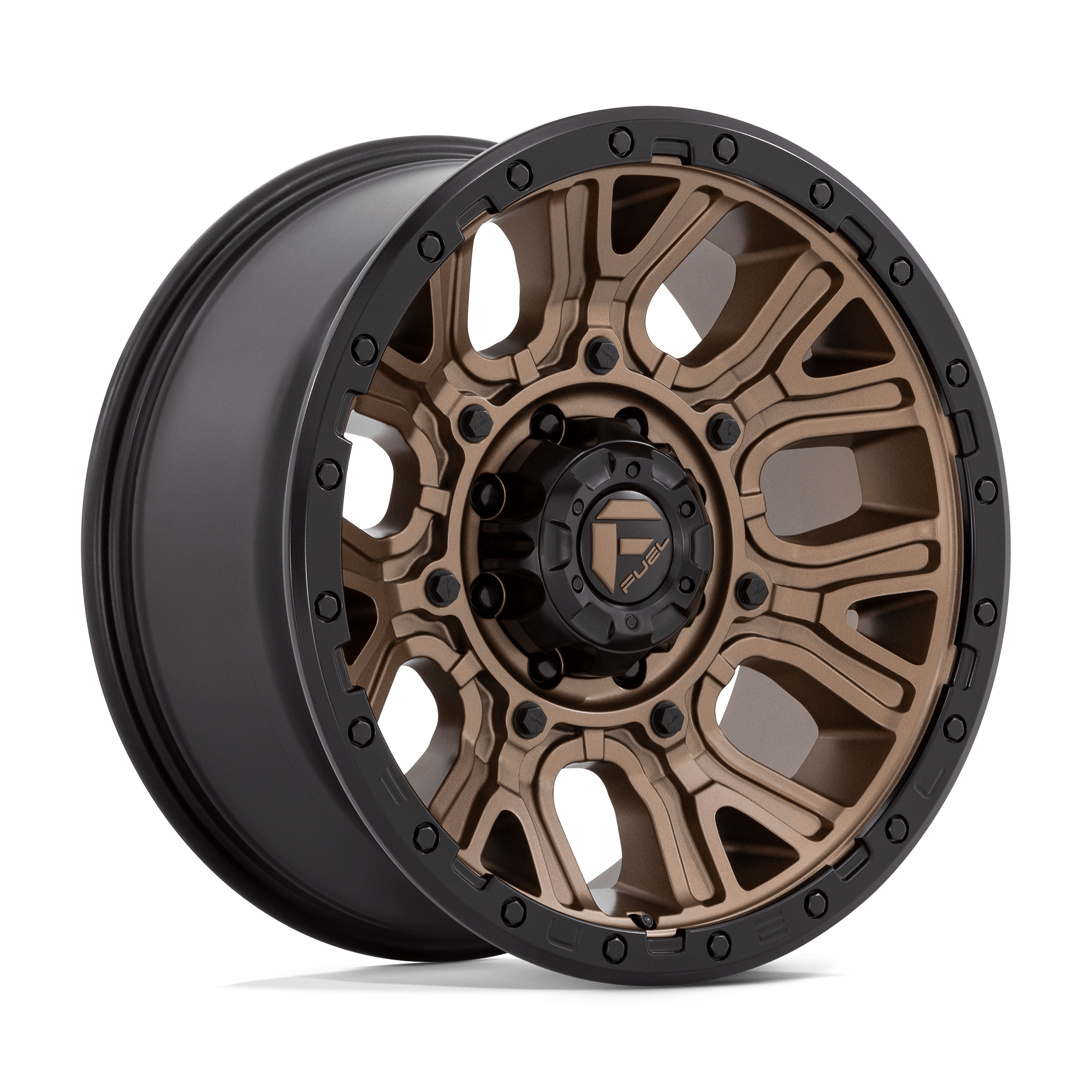 FUEL l TRACTION Model D826 MATTE BRONZE W/ BLACK RING