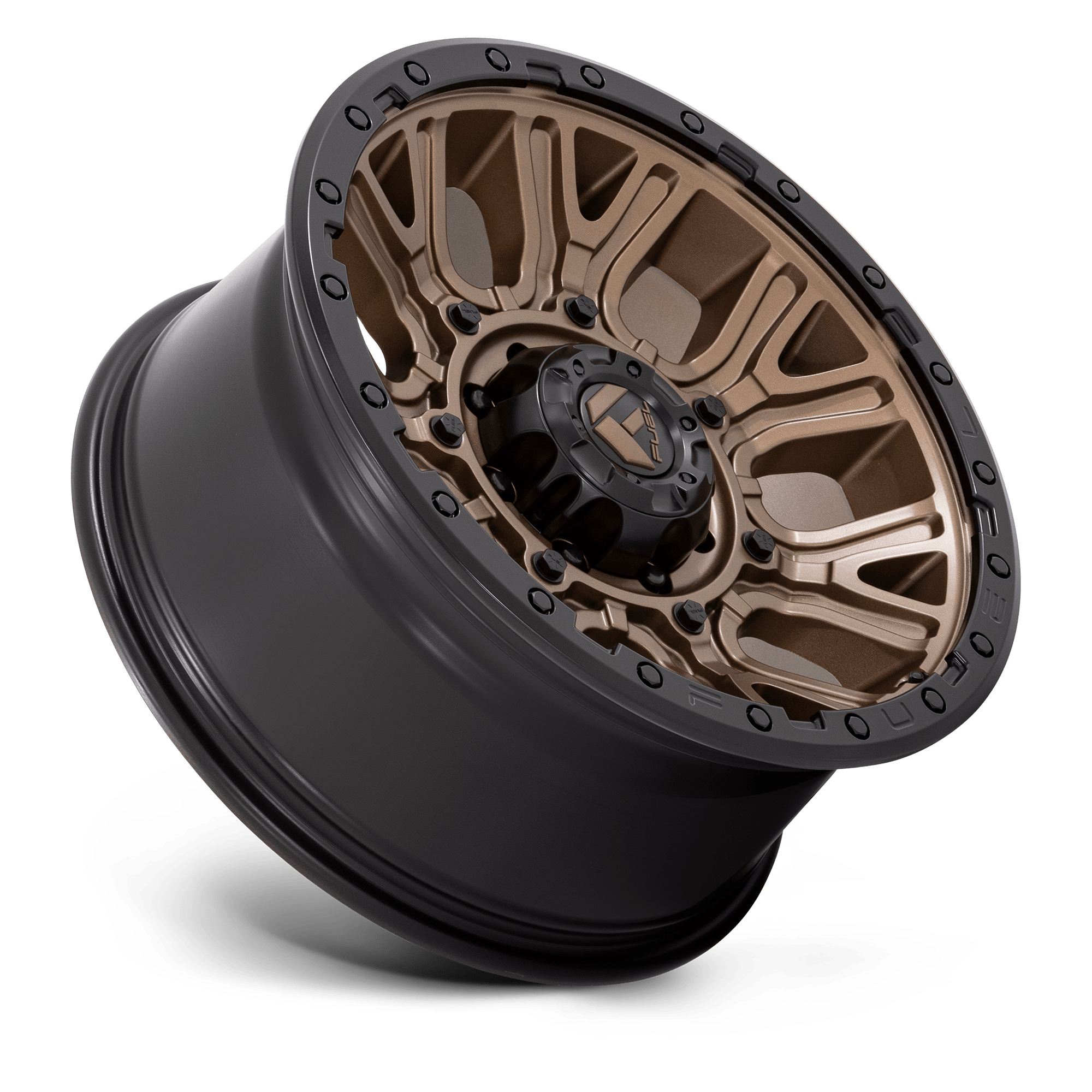 FUEL l TRACTION Model D826 MATTE BRONZE W/ BLACK RING