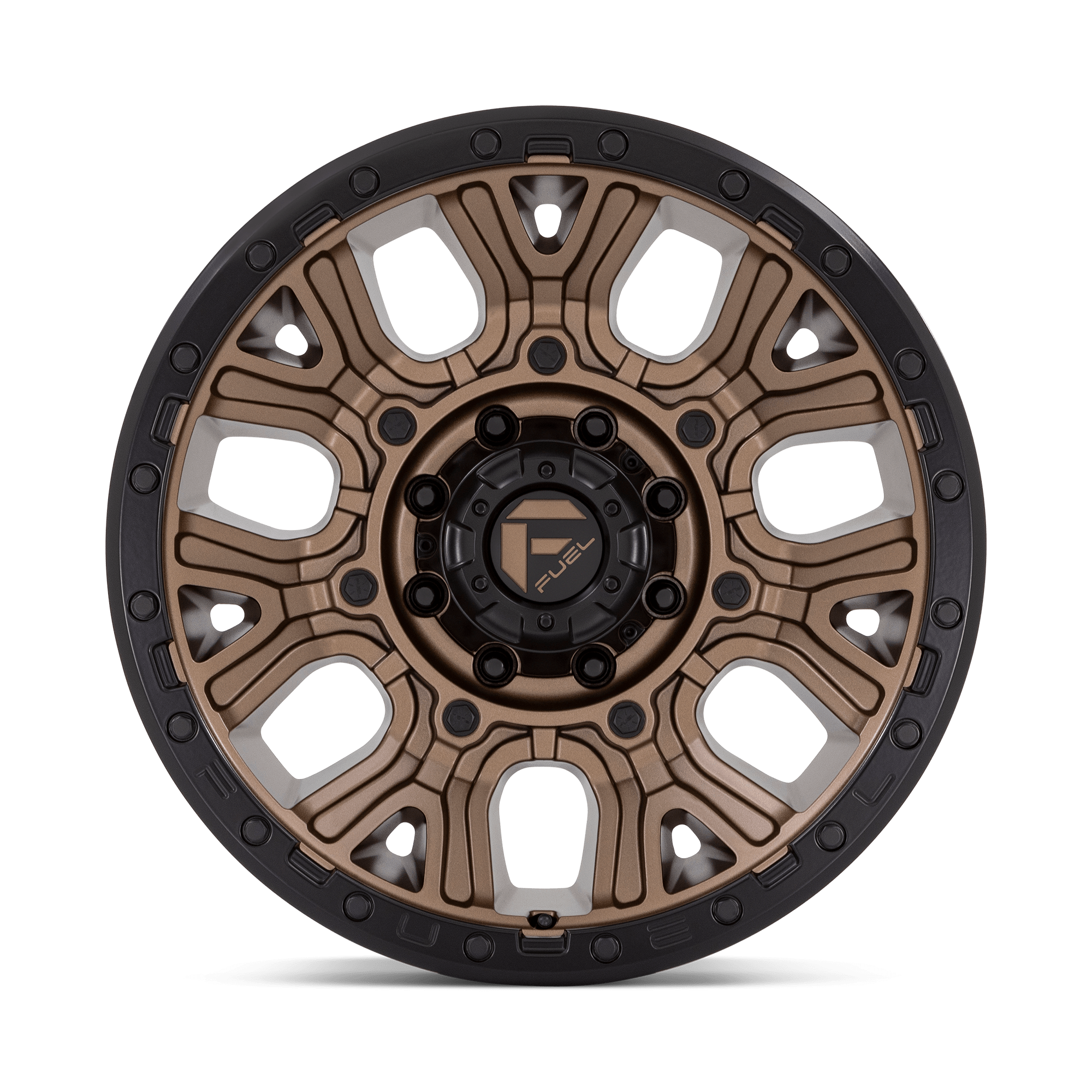 FUEL l TRACTION Model D826 MATTE BRONZE W/ BLACK RING