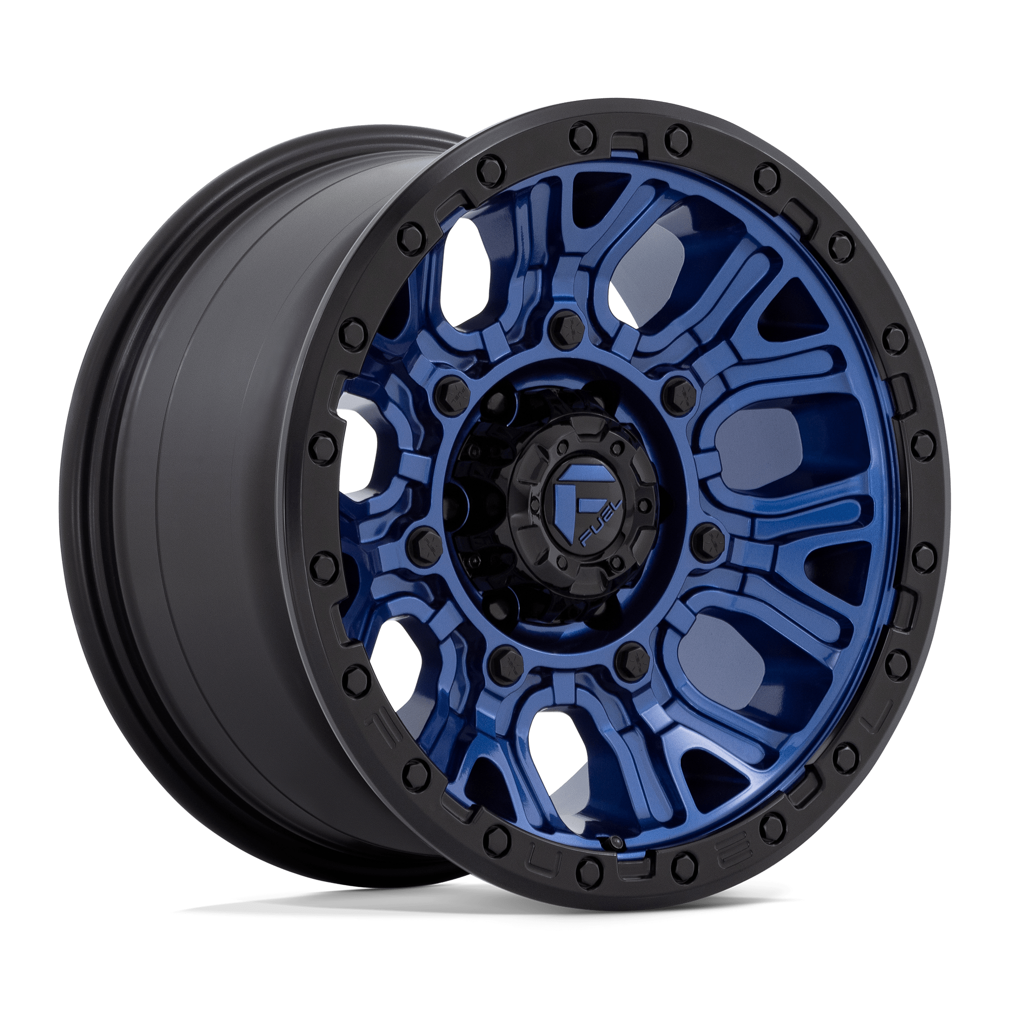 FUEL l TRACTION Model D827 DARK BLUE W/ BLACK RING