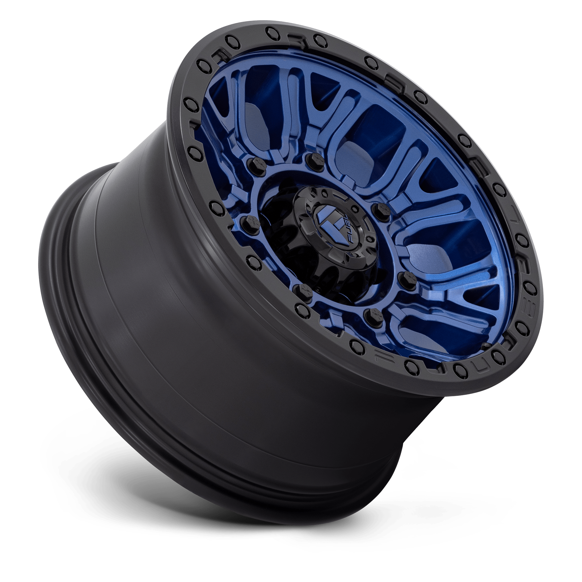 FUEL l TRACTION Model D827 DARK BLUE W/ BLACK RING