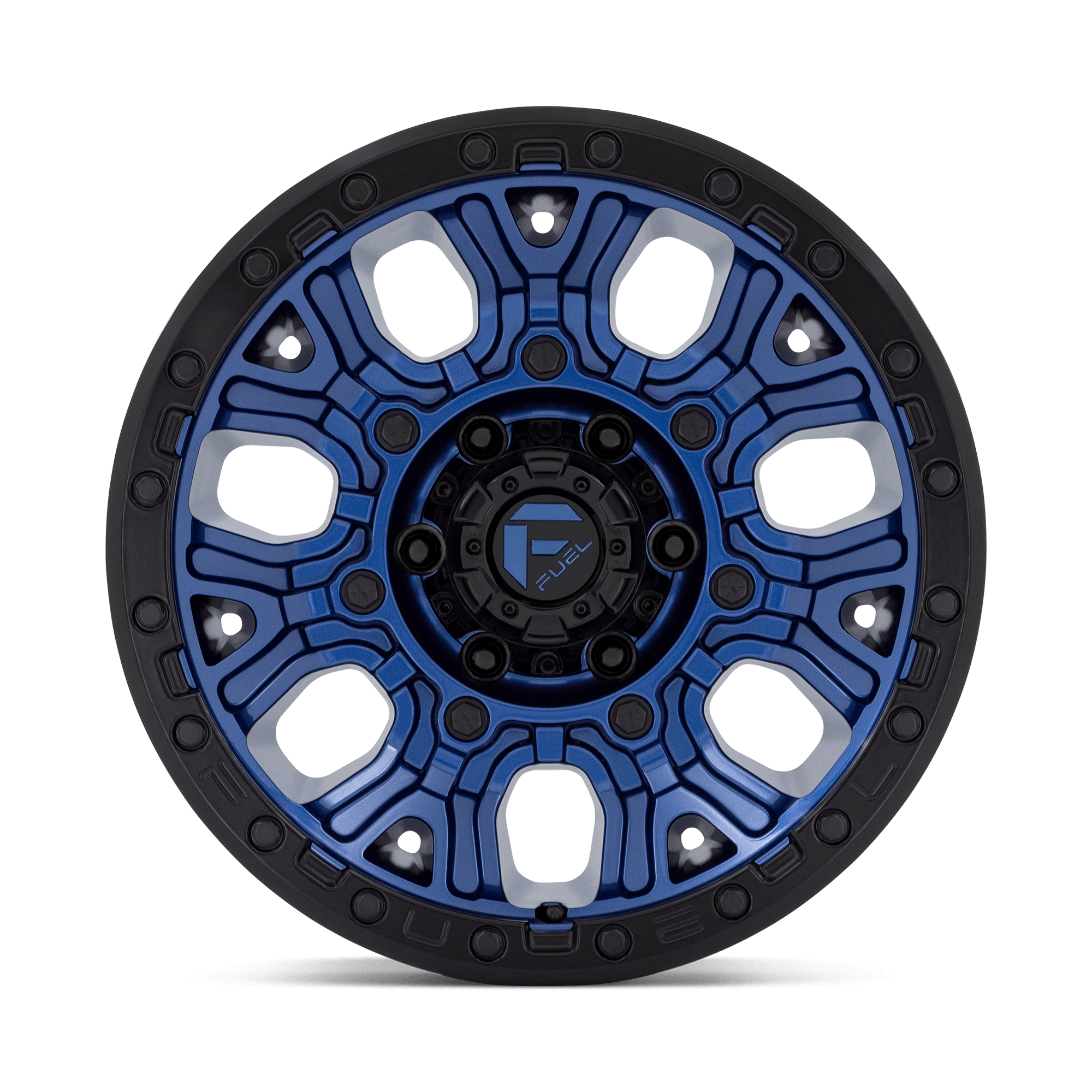 FUEL l TRACTION Model D827 DARK BLUE W/ BLACK RING