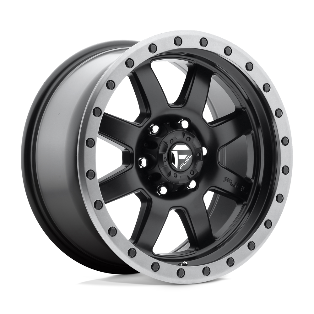 FUEL l TROPHY Model D551 MATTE BLACK GUN METAL RING