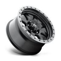 FUEL l TROPHY Model D551 MATTE BLACK GUN METAL RING
