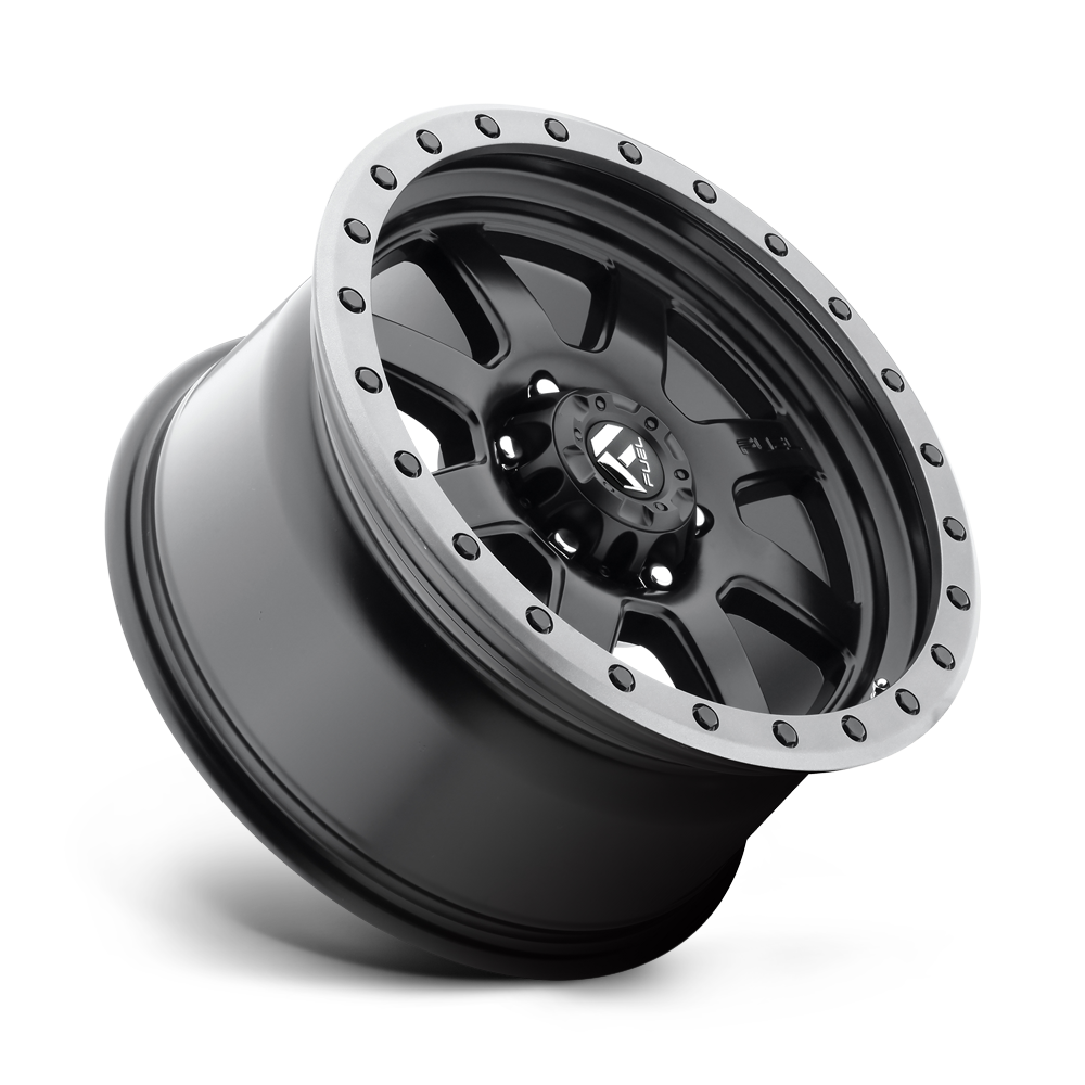 FUEL l TROPHY Model D551 MATTE BLACK GUN METAL RING