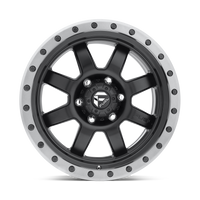 FUEL l TROPHY Model D551 MATTE BLACK GUN METAL RING