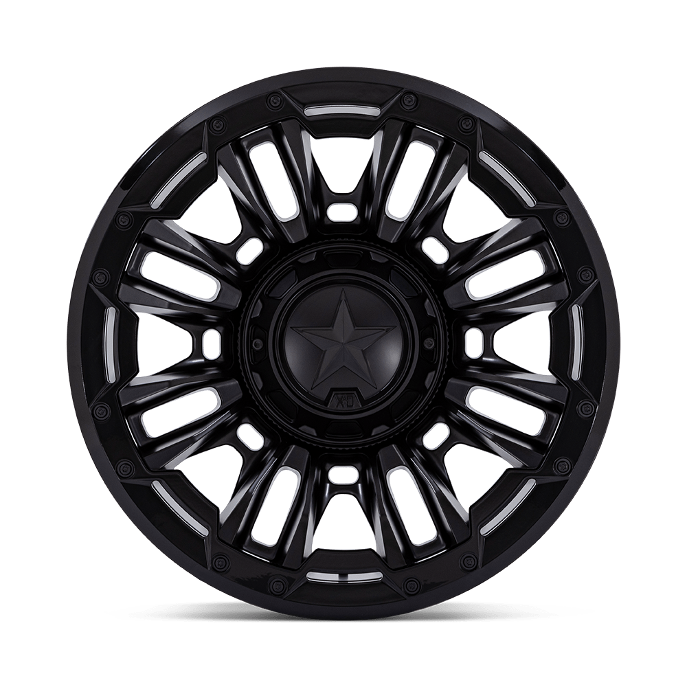 XD WHEELS l BOMBER MATTE BLACK W / G-BLACK RING