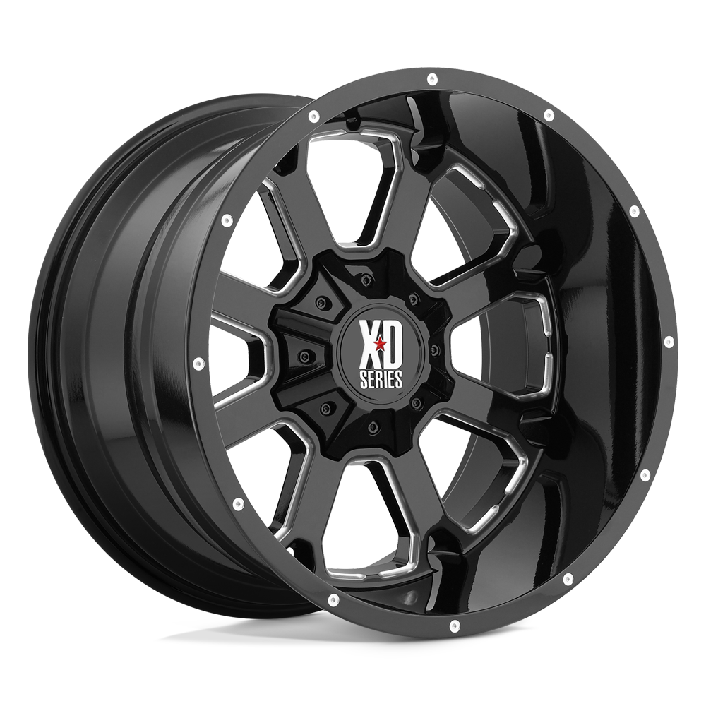XD WHEELS l BUCK 25 GLOSS BLACK MILLED