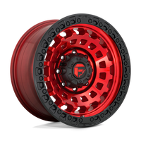 FUEL l ZEPHYR Model D632 CANDY RED BLACK BEAD RING