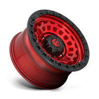 FUEL l ZEPHYR Model D632 CANDY RED BLACK BEAD RING