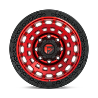FUEL l ZEPHYR Model D632 CANDY RED BLACK BEAD RING