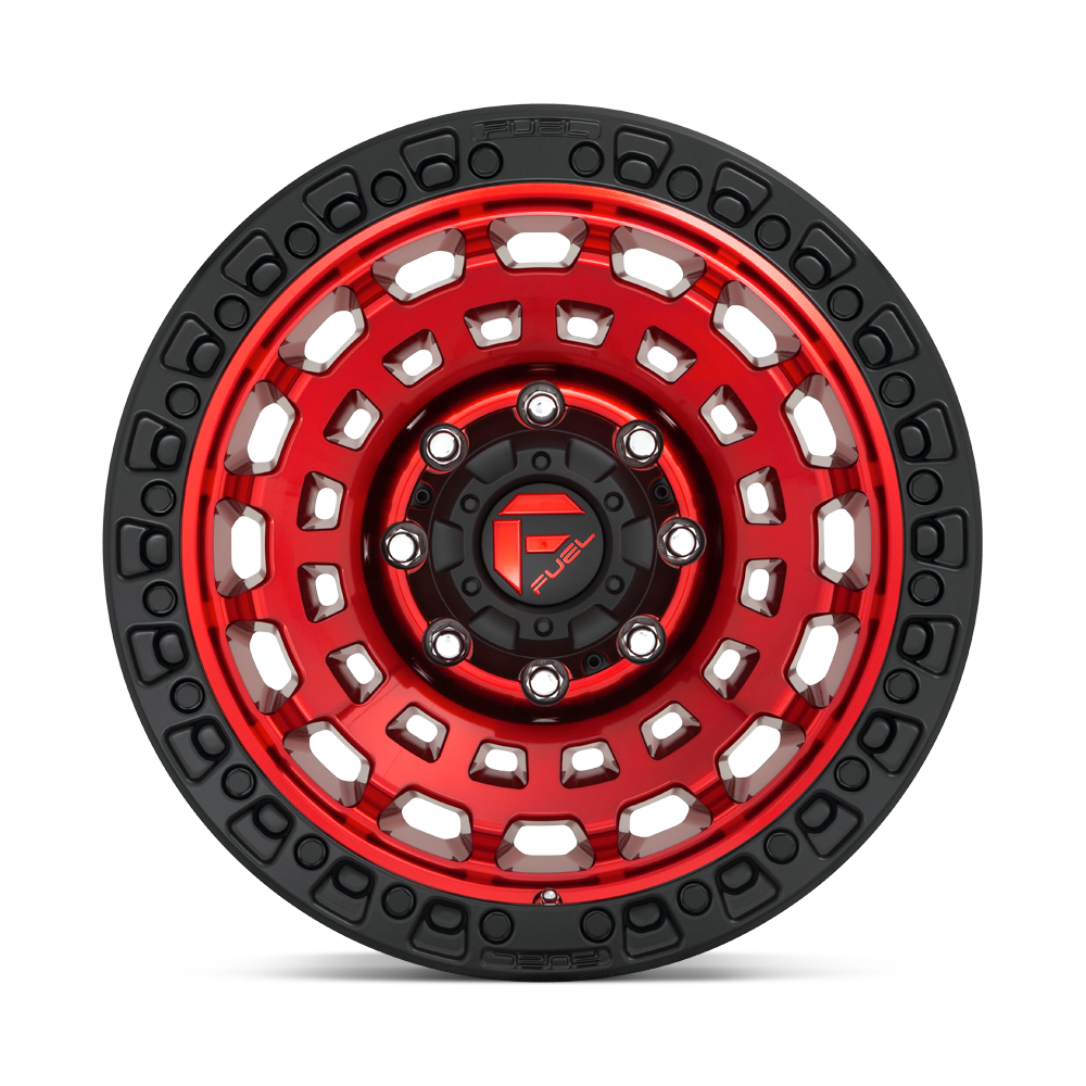 FUEL l ZEPHYR Model D632 CANDY RED BLACK BEAD RING